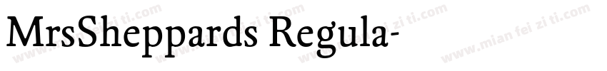MrsSheppards Regula字体转换